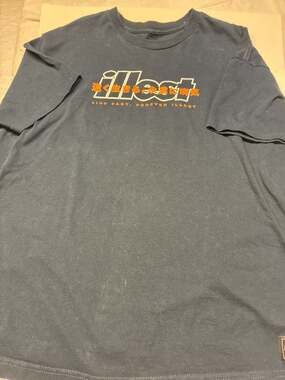 Illest Live Fast Forever Japanese Script Graphic T-Shirt